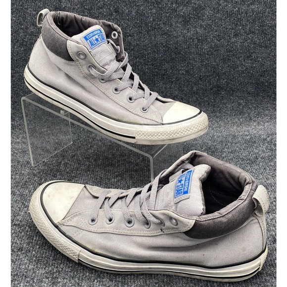Converse All Star Men's Size 9 Grey Street Canvas Mid Top Sneaker 155742F - Picture 11 of 13